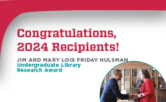 Undergraduate Library Research Award Winners Announced